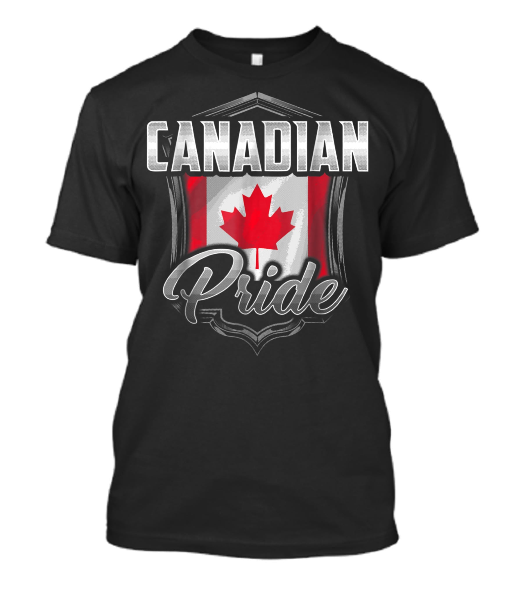 Canadian Pride Dad Family Heritage Roots90 Maple Leaf Shield T-Shirt