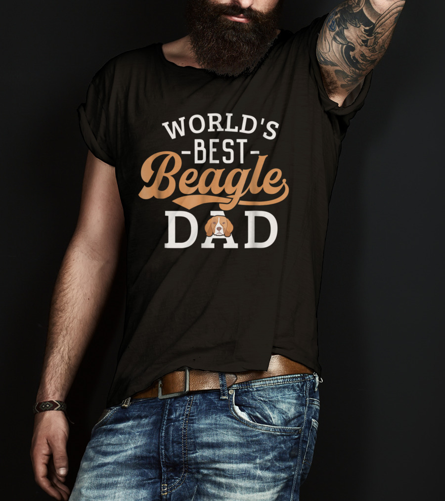 World's Best Beagle Dad T-Shirt