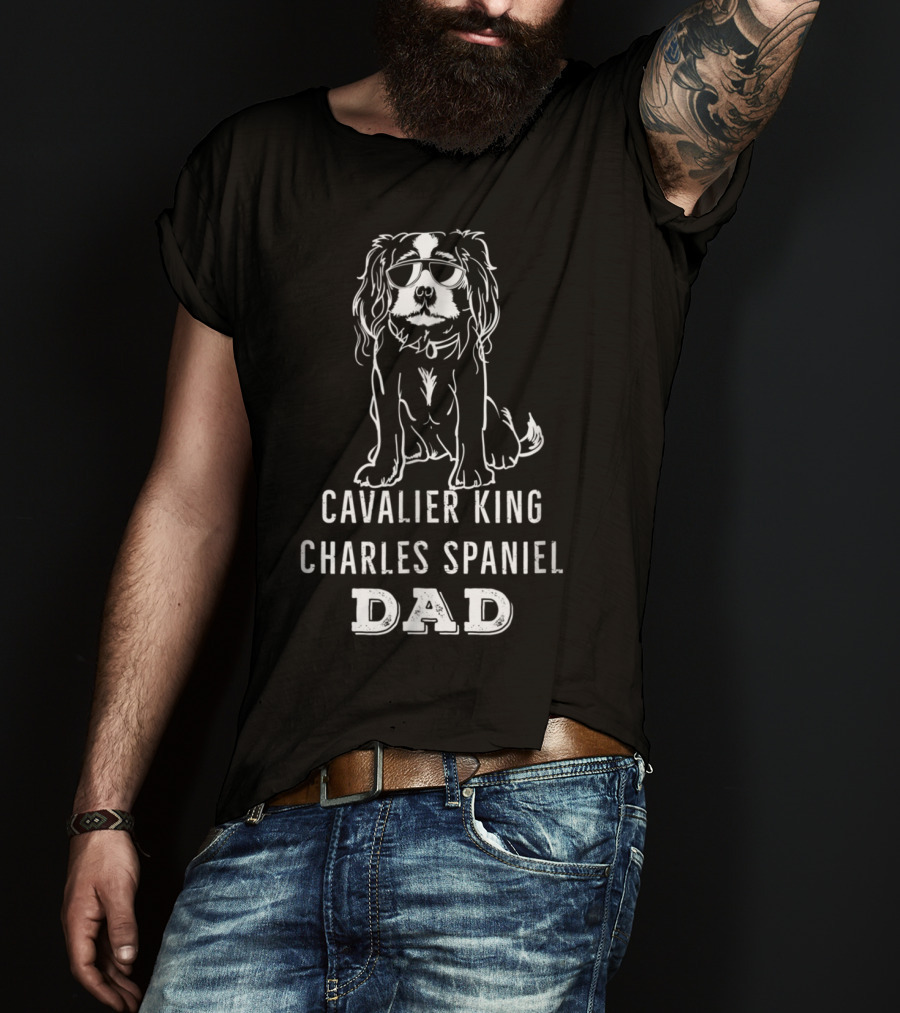 Cavalier King Charles Spaniel Dad T-Shirt