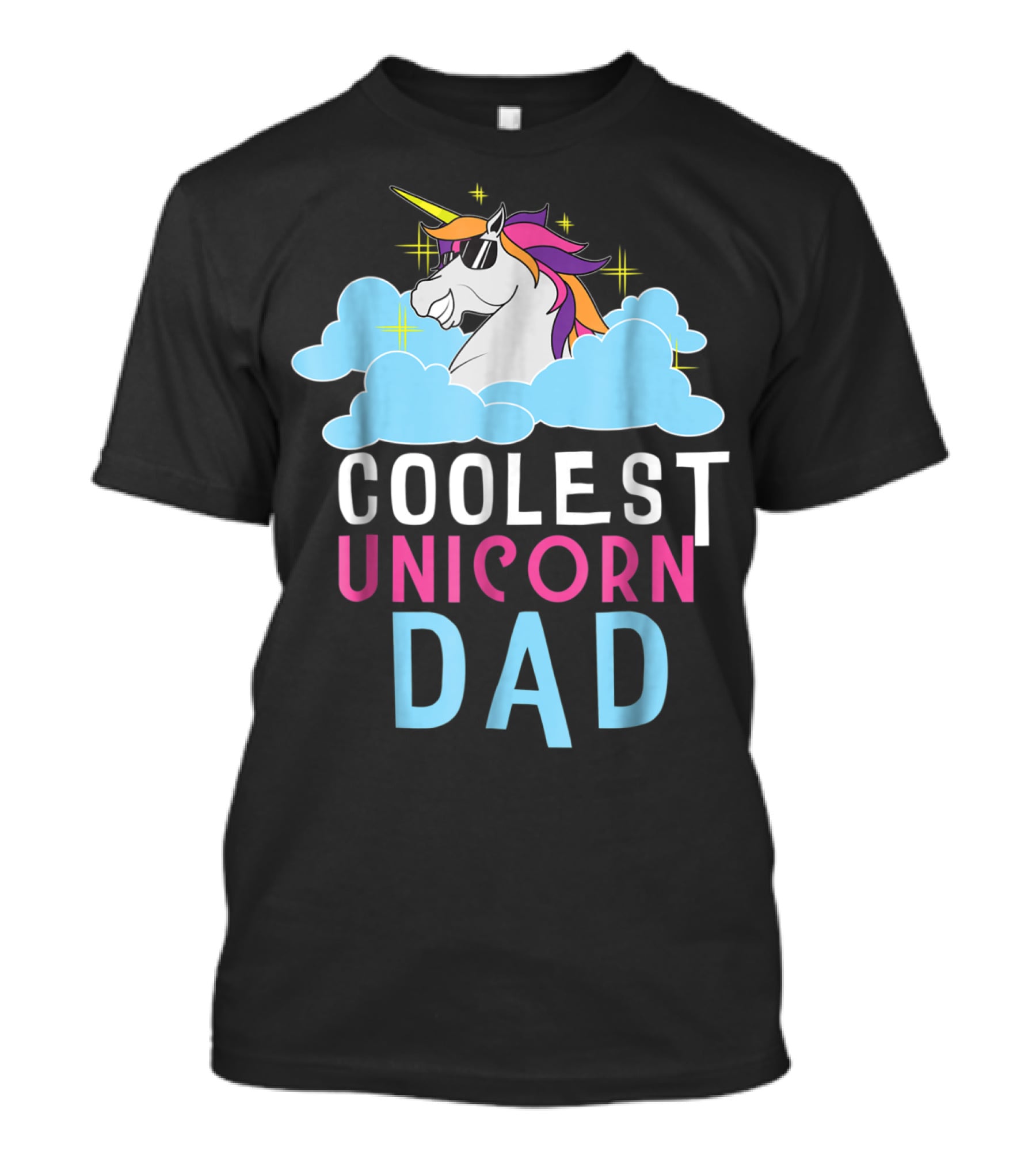 Coolest Unicorn Dad Father Parent Magical T-Shirt