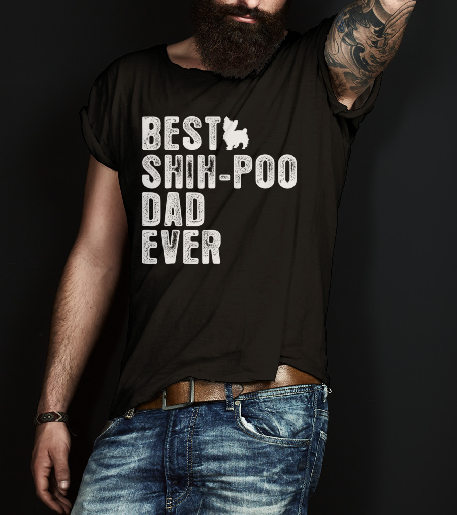 Best Shih-Poo Dad Ever T-Shirt