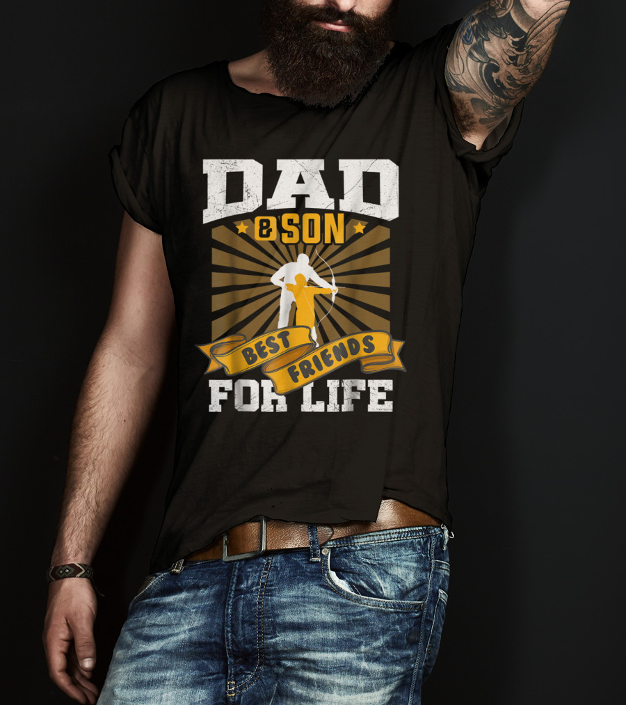 Dad Son Best Friends Archer Life T-Shirt