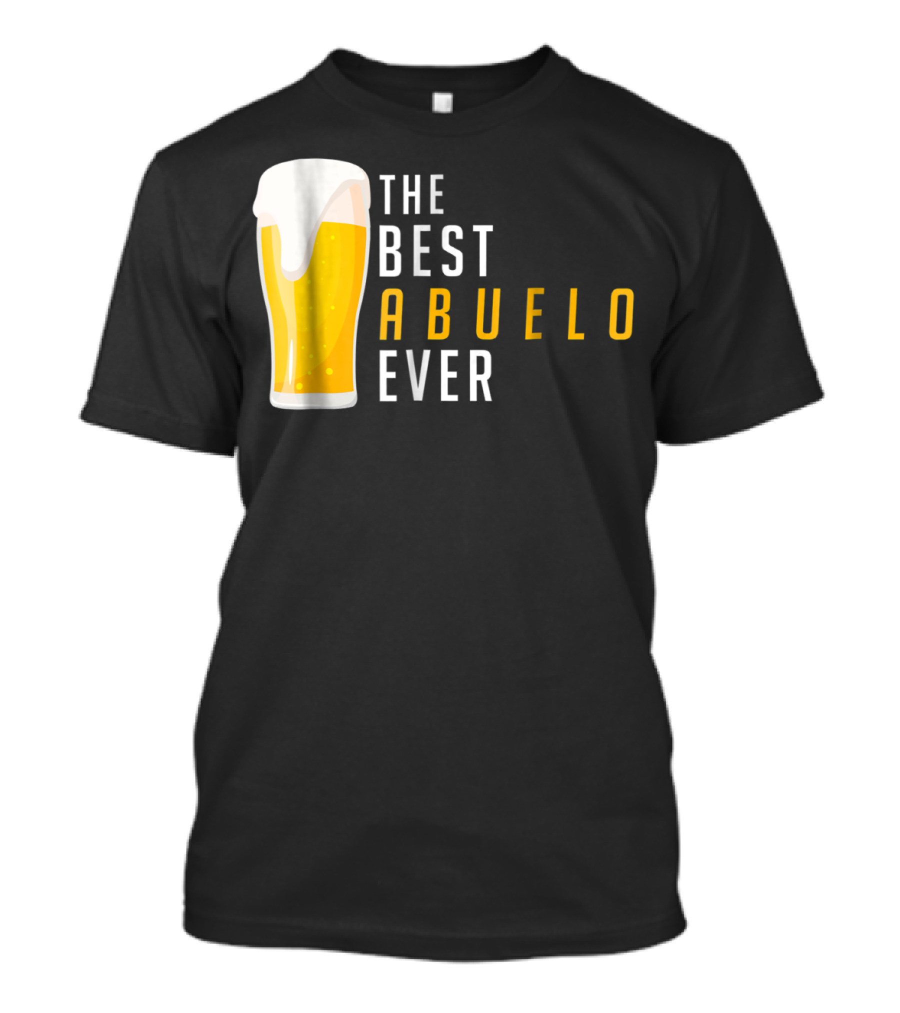 The Best Abuelo Ever Beer Glass T-Shirt