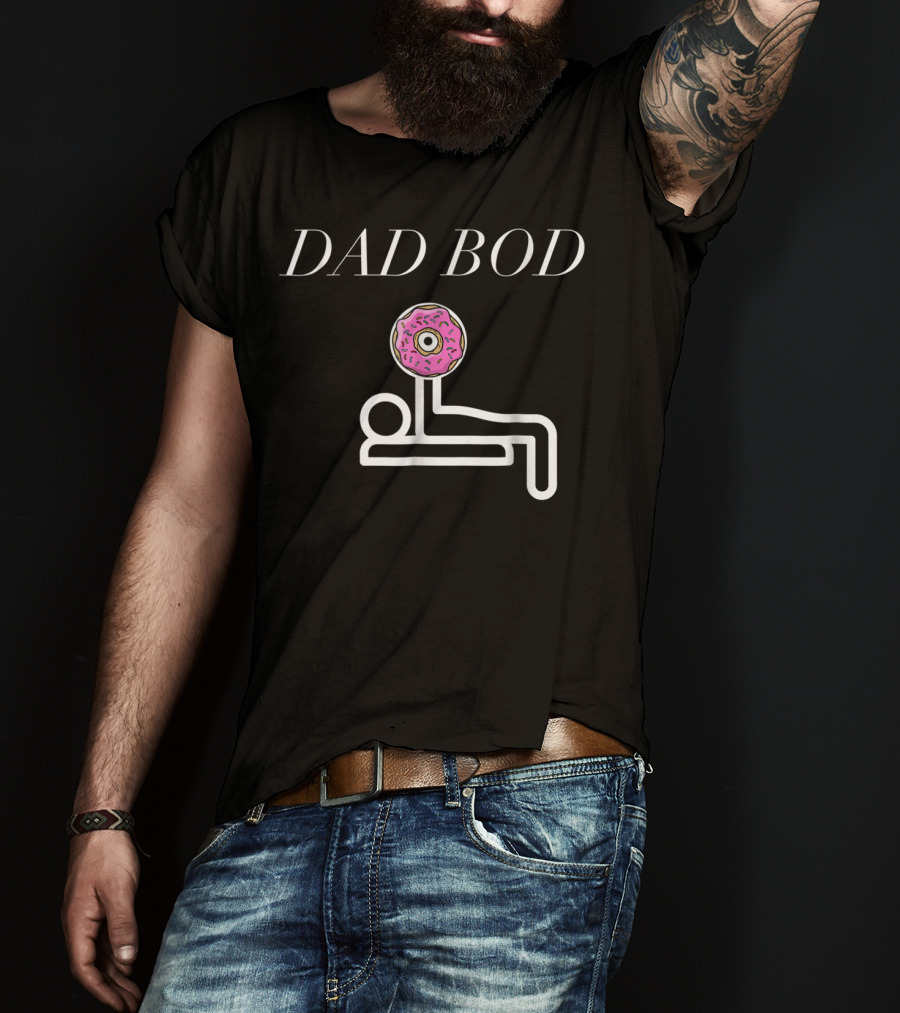 Dad Bod Lifting Doughnut Fitness90 T-Shirt