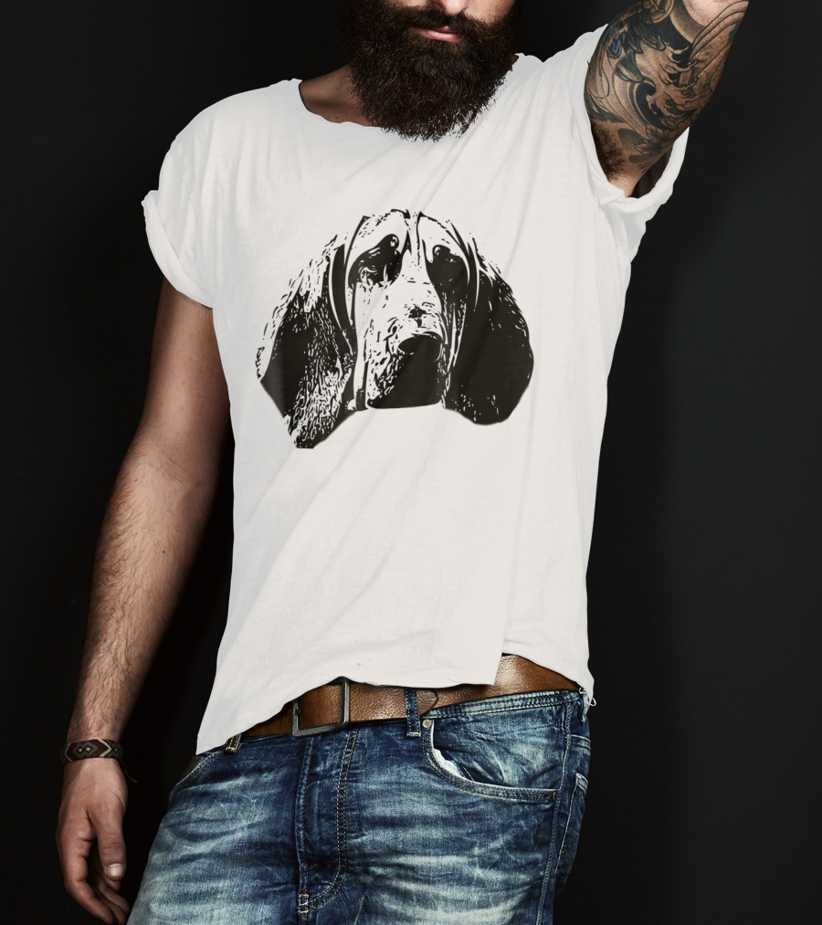 Bloodhound Face Dog Mom Or Dad T-Shirt