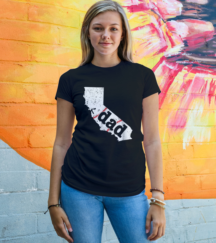California Dad Baseball Softball Best T-Shirt