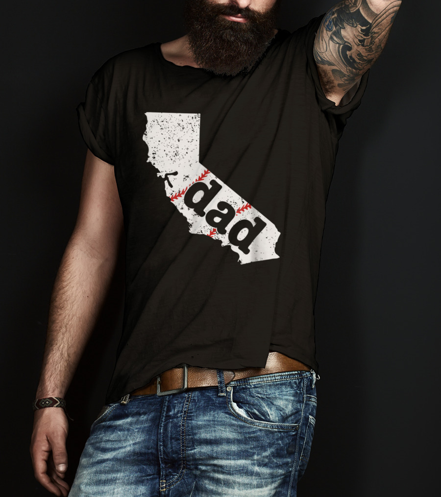 California Dad Baseball Softball Best T-Shirt