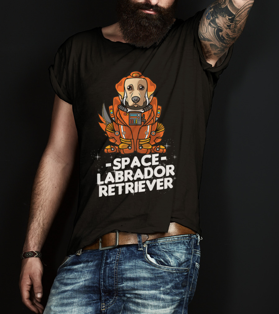 Space Labrador Retriever Space Suit Dog T-Shirt