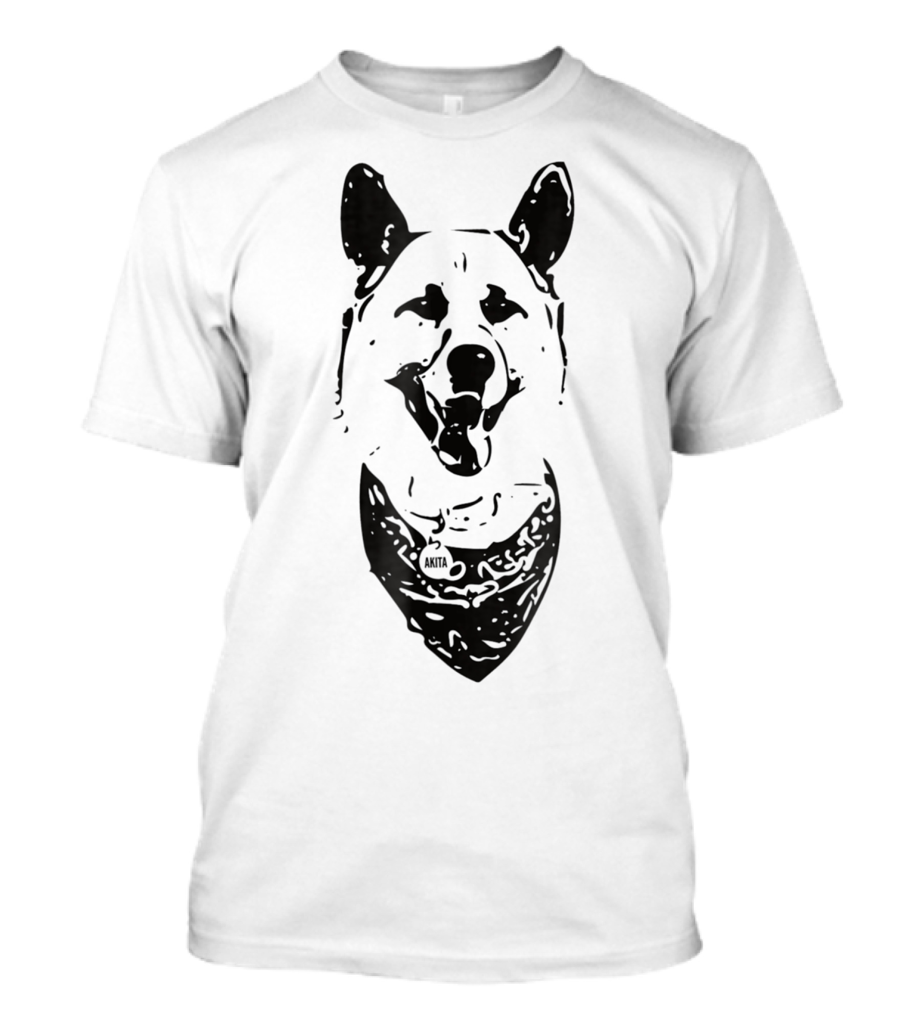 Akita Inu Dog Mom Or Dad Bandana T-Shirt