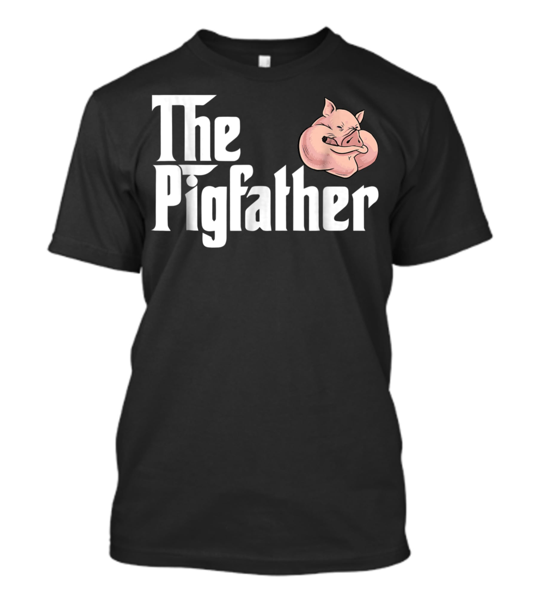 The Pigfather Cute Pig Animal Sleep Piggy Lover Papa T-Shirt