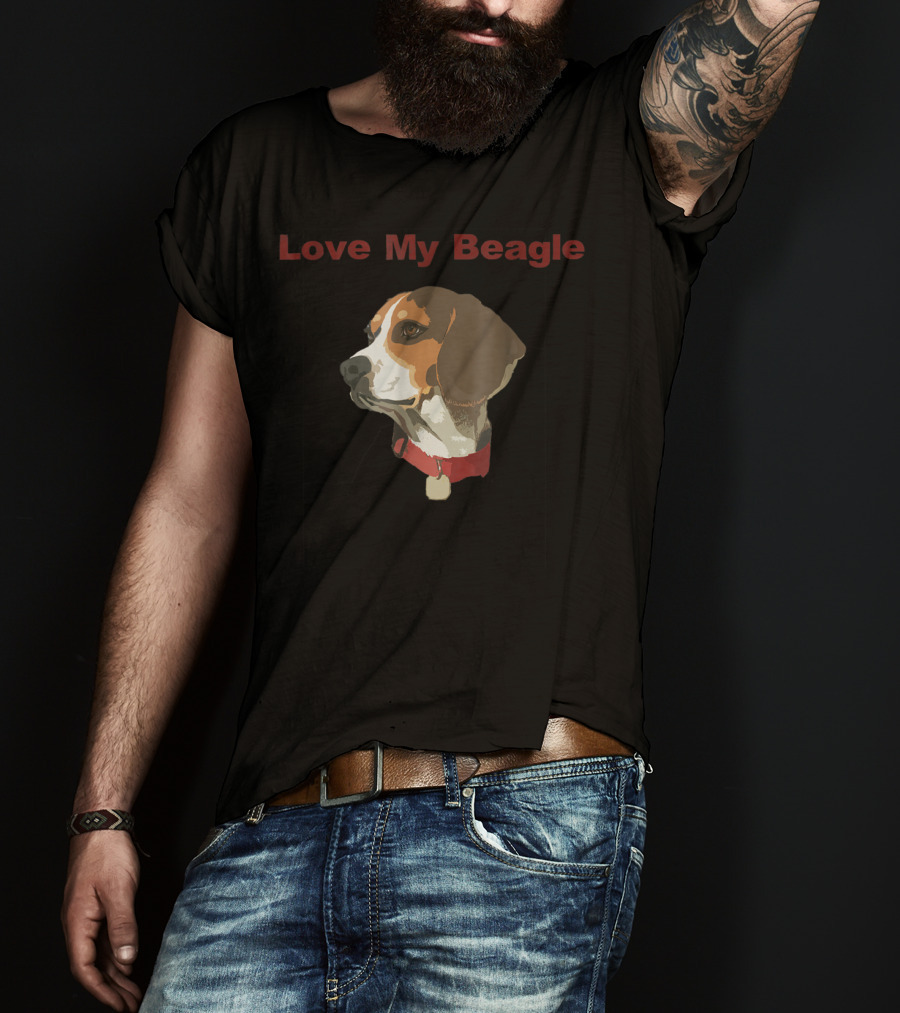 Love My Beagle Dog Mom Women Men The Beagles T-Shirt