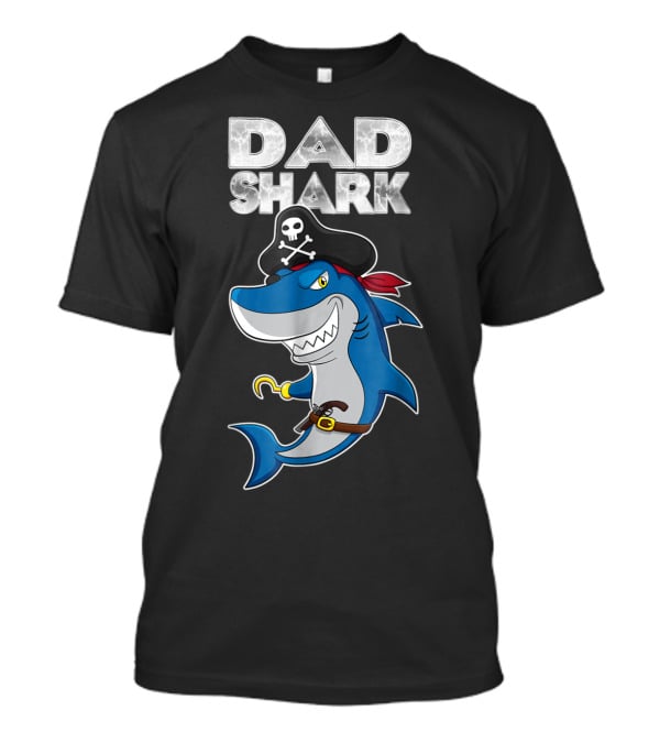 Dad Shark Pirate Halloween Matching Family85 T-Shirt