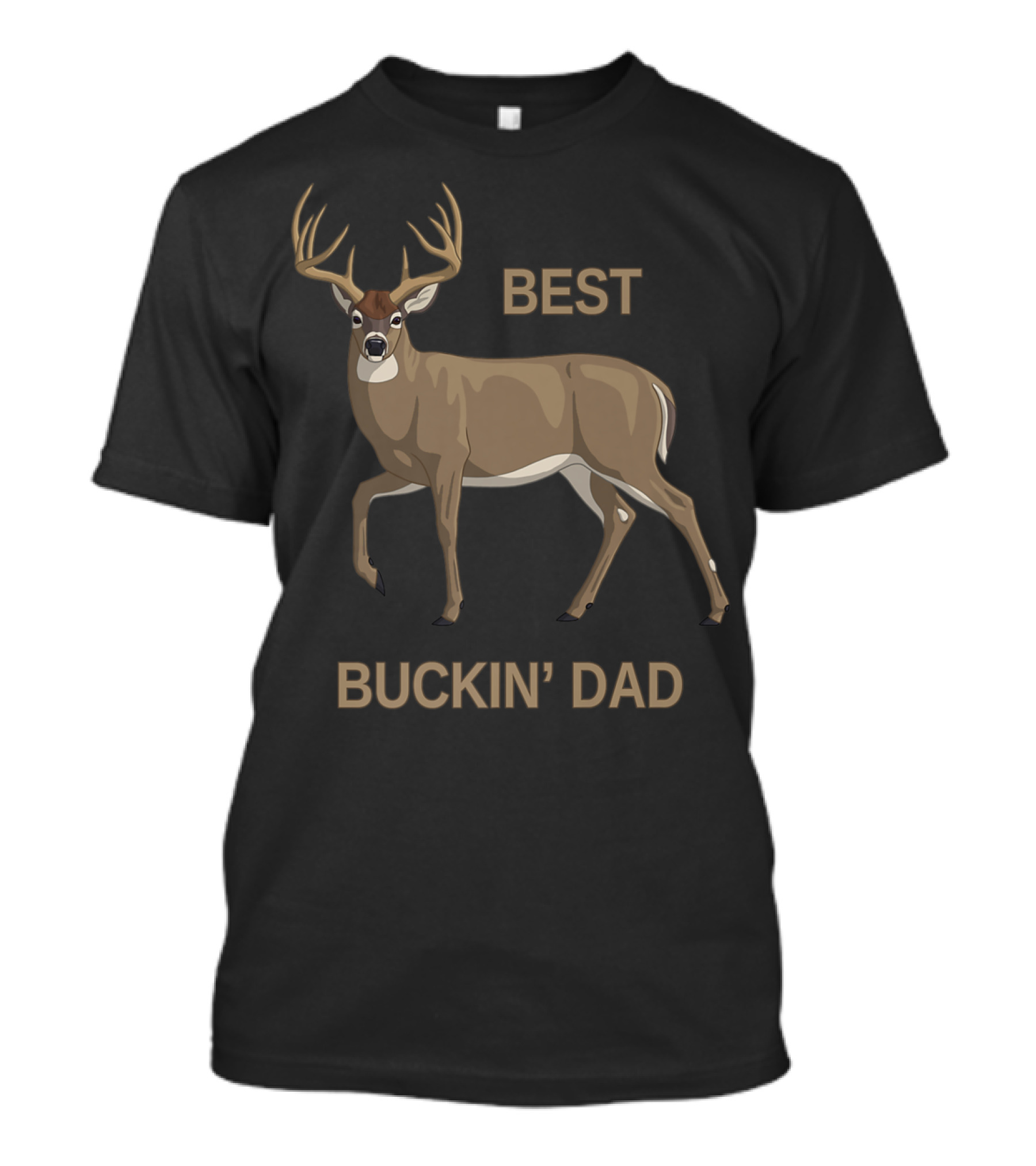 Best Buckin' Dad Whitetail Deer Hunting T-Shirt