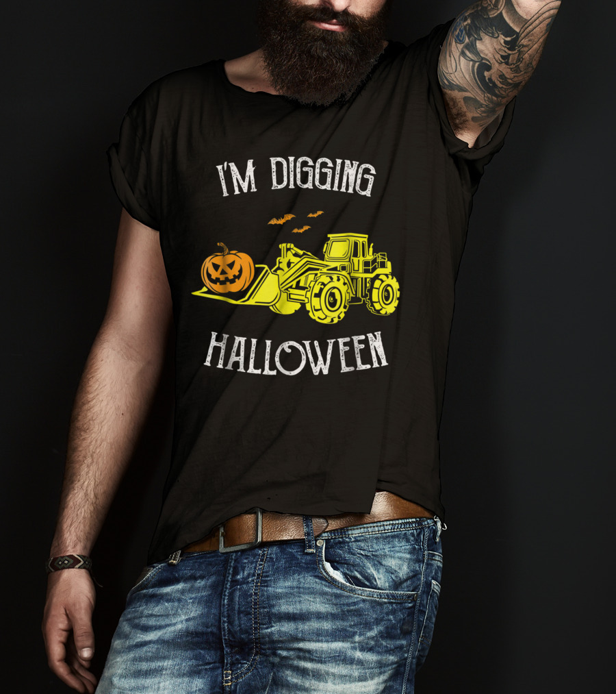 I'm Digging Halloween Best Construction Worker Dad Punny S43 T-Shirt