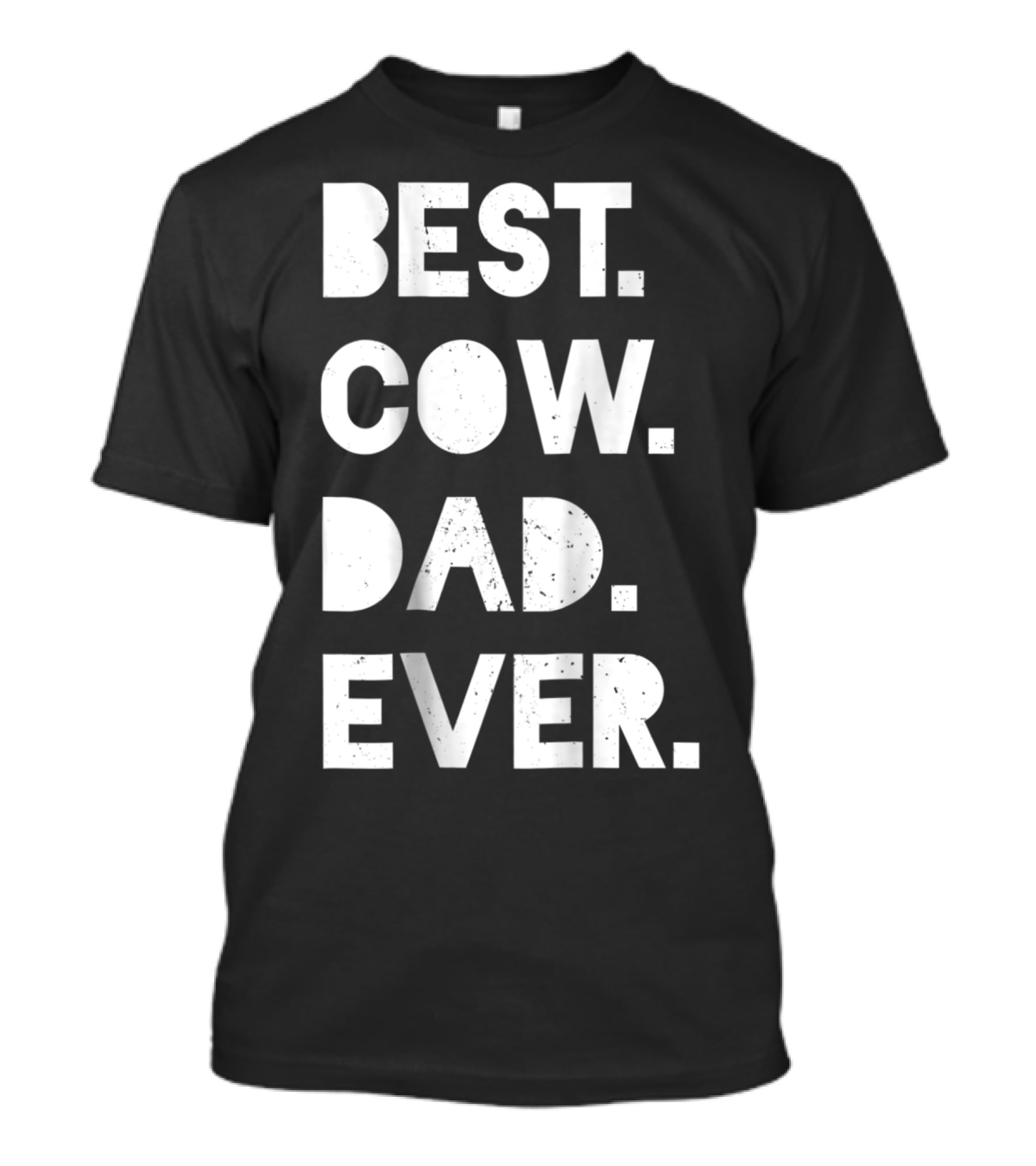 Best Cow Dad Ever Mens Vintage Farmer Gift T-Shirt