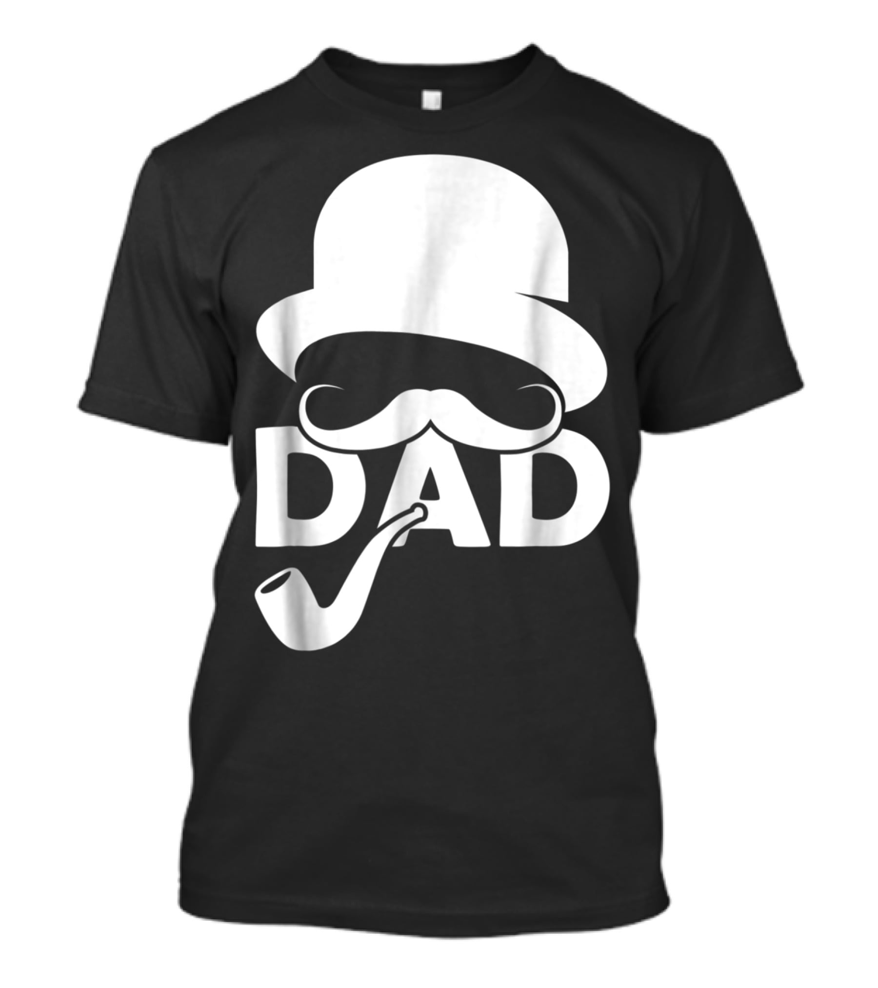 Cool Dad Mustache Hat Pipe T-Shirt