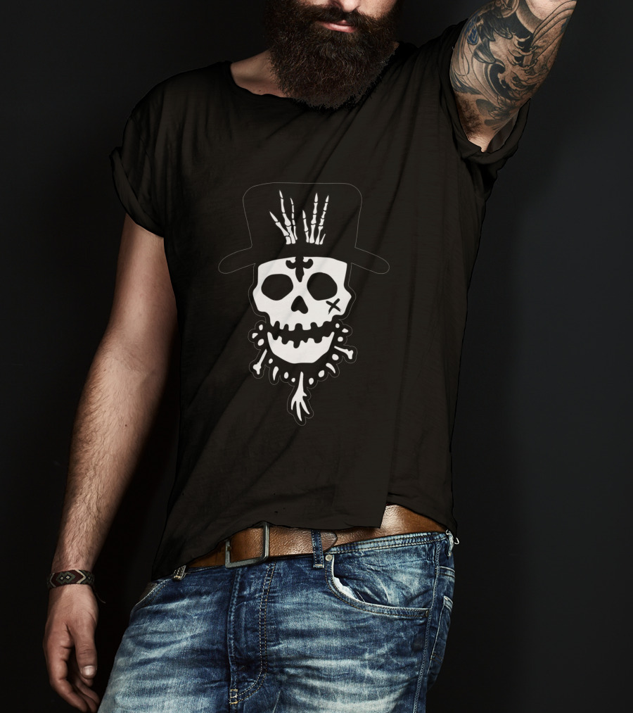 Baron Bones Skull Top Hat Skeleton 761973 T-Shirt