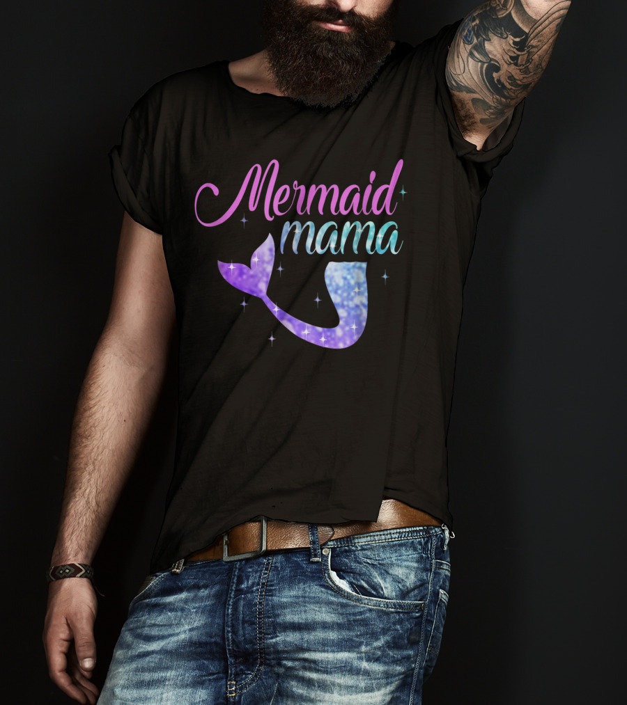 Mermaid Mama Sparkling Tail T-Shirt