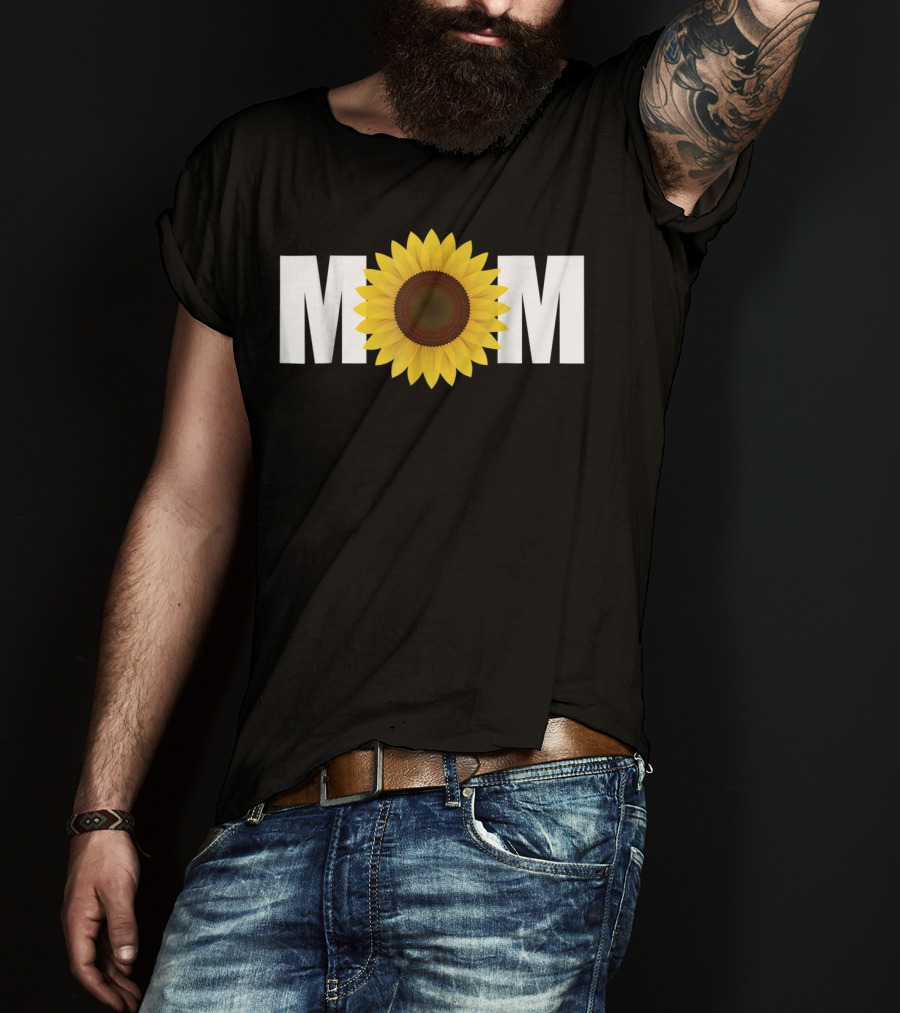 MOM Sunflower Floral T-Shirt