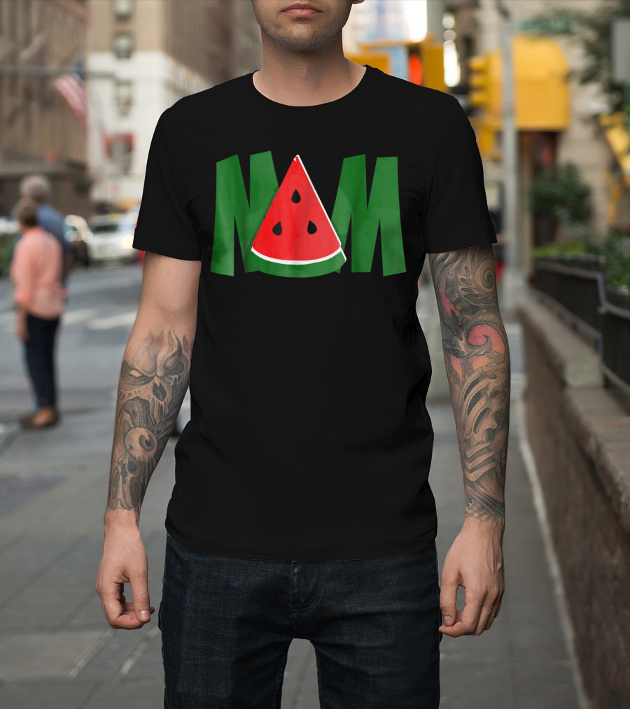 MOM Watermelon Slice Fun T-Shirt