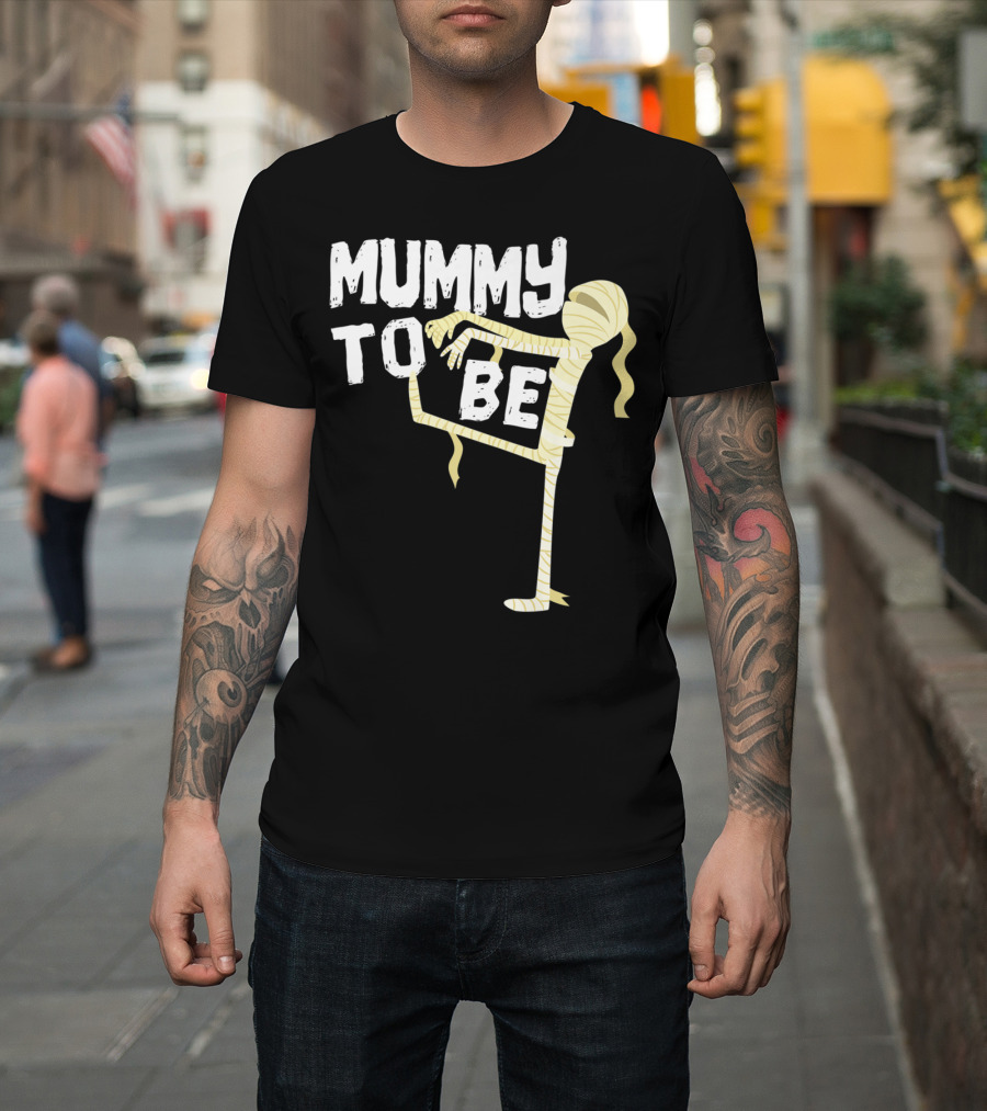 Mummy To Be Pregnancy Halloween First Time Mom Reveal Baby Shower60 T-Shirt