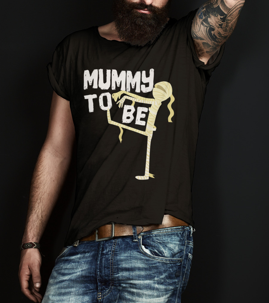 Mummy To Be Pregnancy Halloween First Time Mom Reveal Baby Shower60 T-Shirt