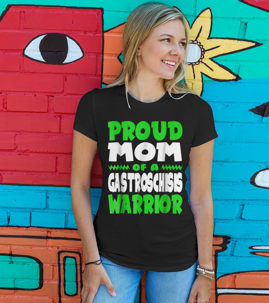 Proud Mom Of A Gastroschisis Warrior Awareness T-Shirt