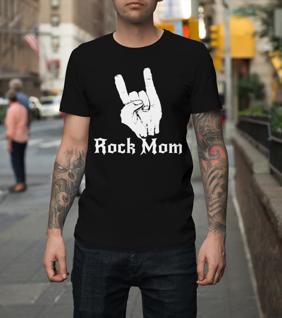 Rock Mom Hand Horns Rock N Roll T-Shirt