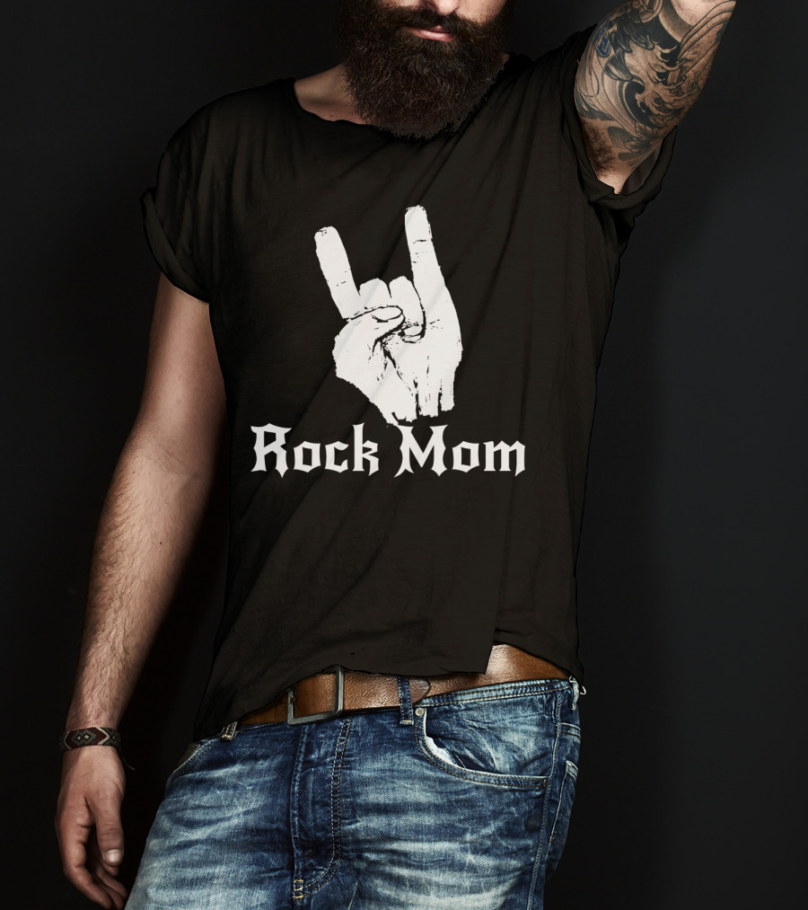 Rock Mom Hand Horns Rock N Roll T-Shirt