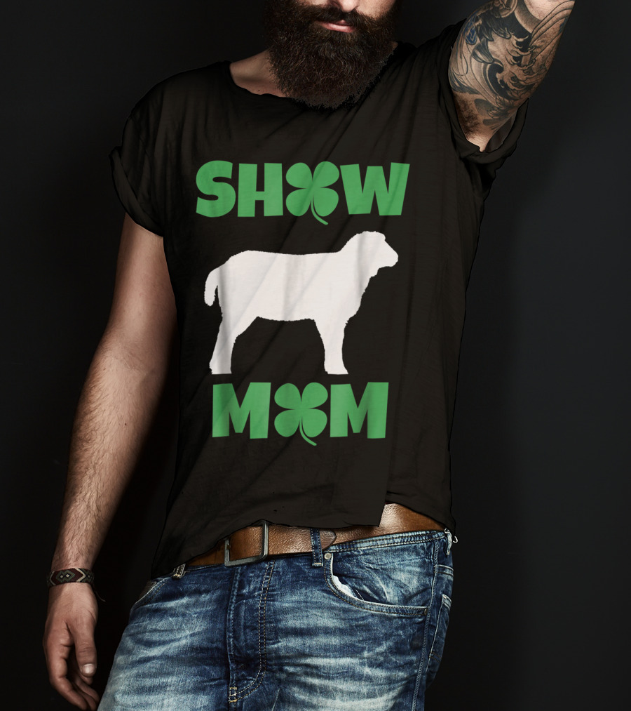 SHOW MOM Shamrock Sheep T-Shirt