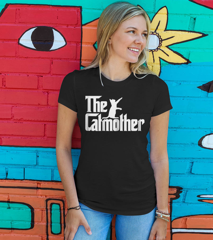 The Catmother Mother Of Cats Funny Cat Mom91 Game Of Thrones Spoof With Cat T-Shirt