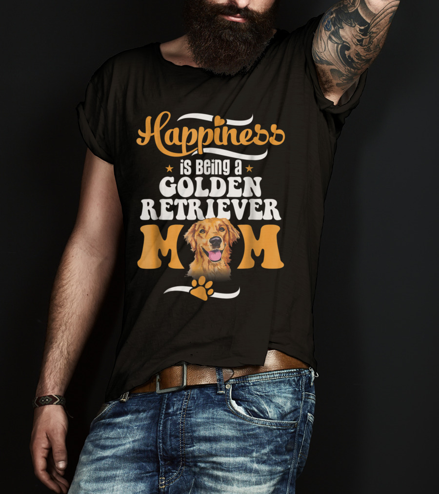 Happiness Is Being A Golden Retriever Mom T-Shirt