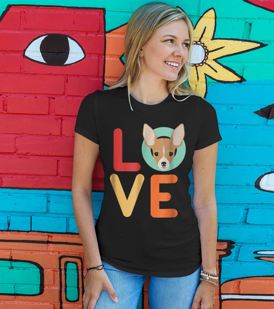 Love Chihuahua Dog Animal Lover Puppies Mom Dad T-Shirt