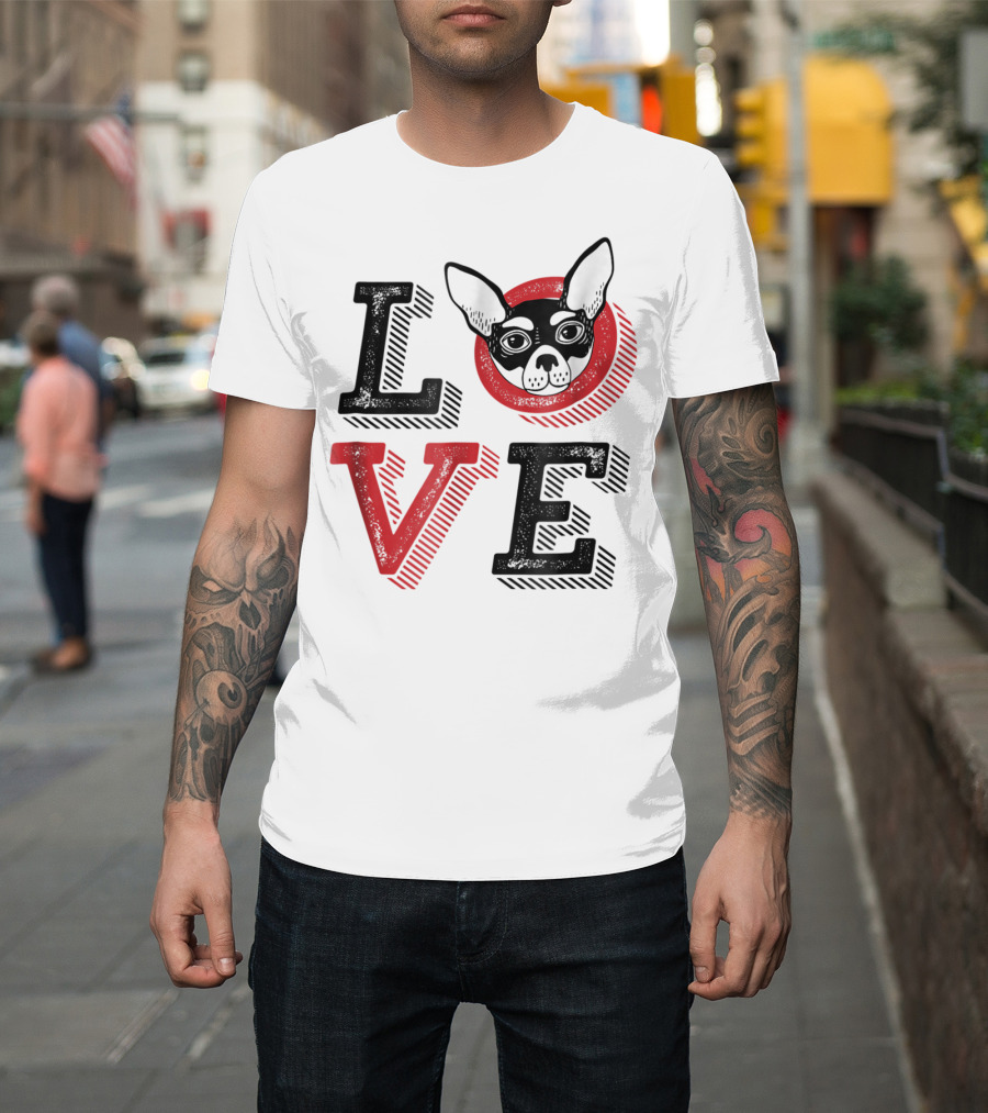 I Love Chihuahua Puppies Mom And Dad 17 Love T-Shirt