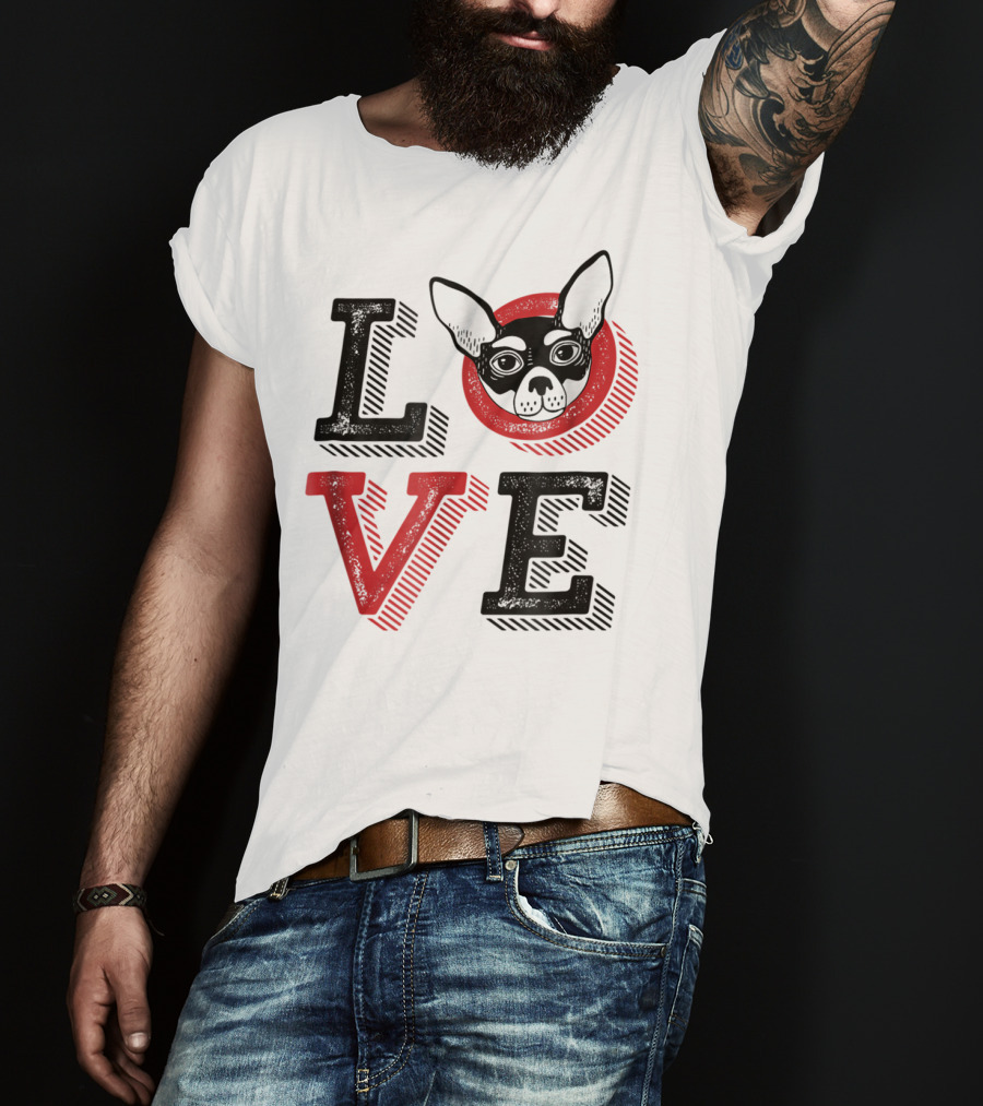 I Love Chihuahua Puppies Mom And Dad 17 Love T-Shirt