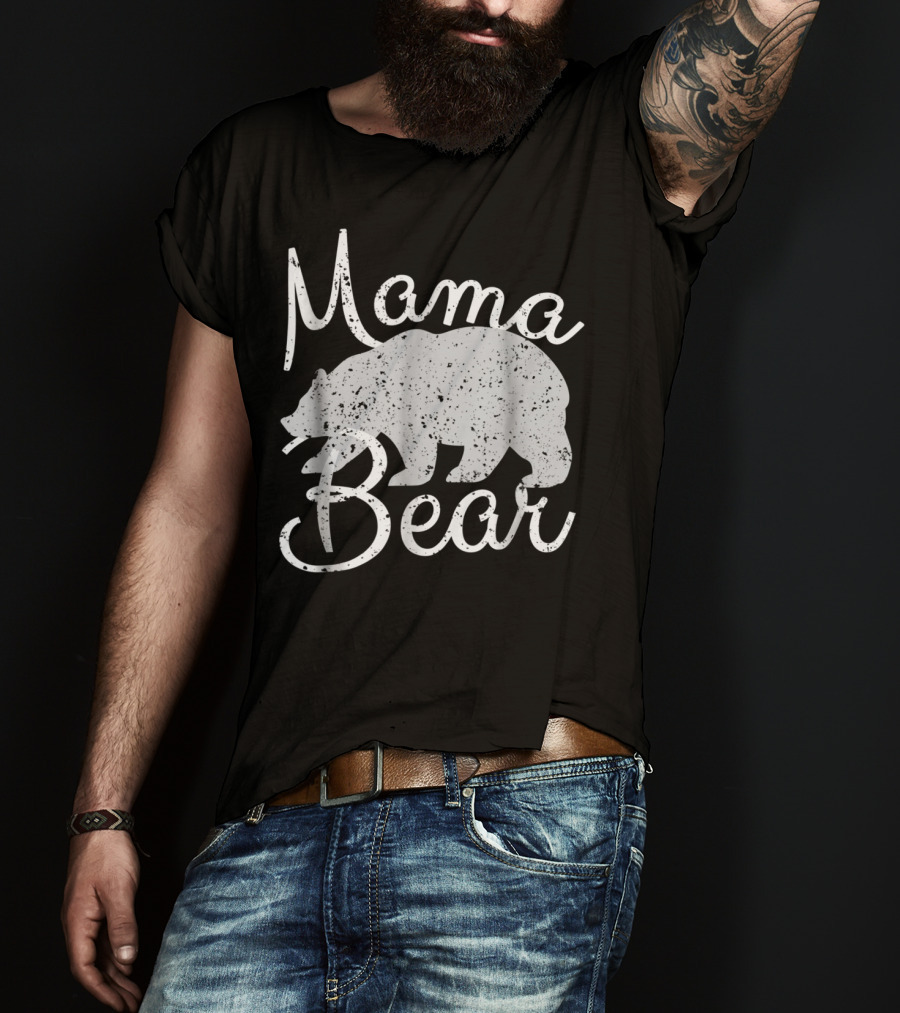 Mama Bear Vintage Retro Bear T-Shirt