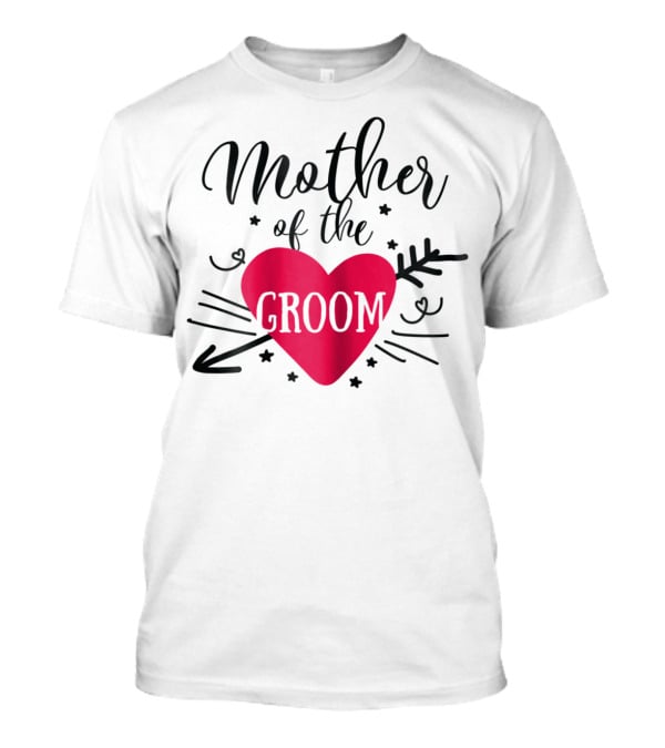 Mother Of The Groom Romantic Heart T-Shirt