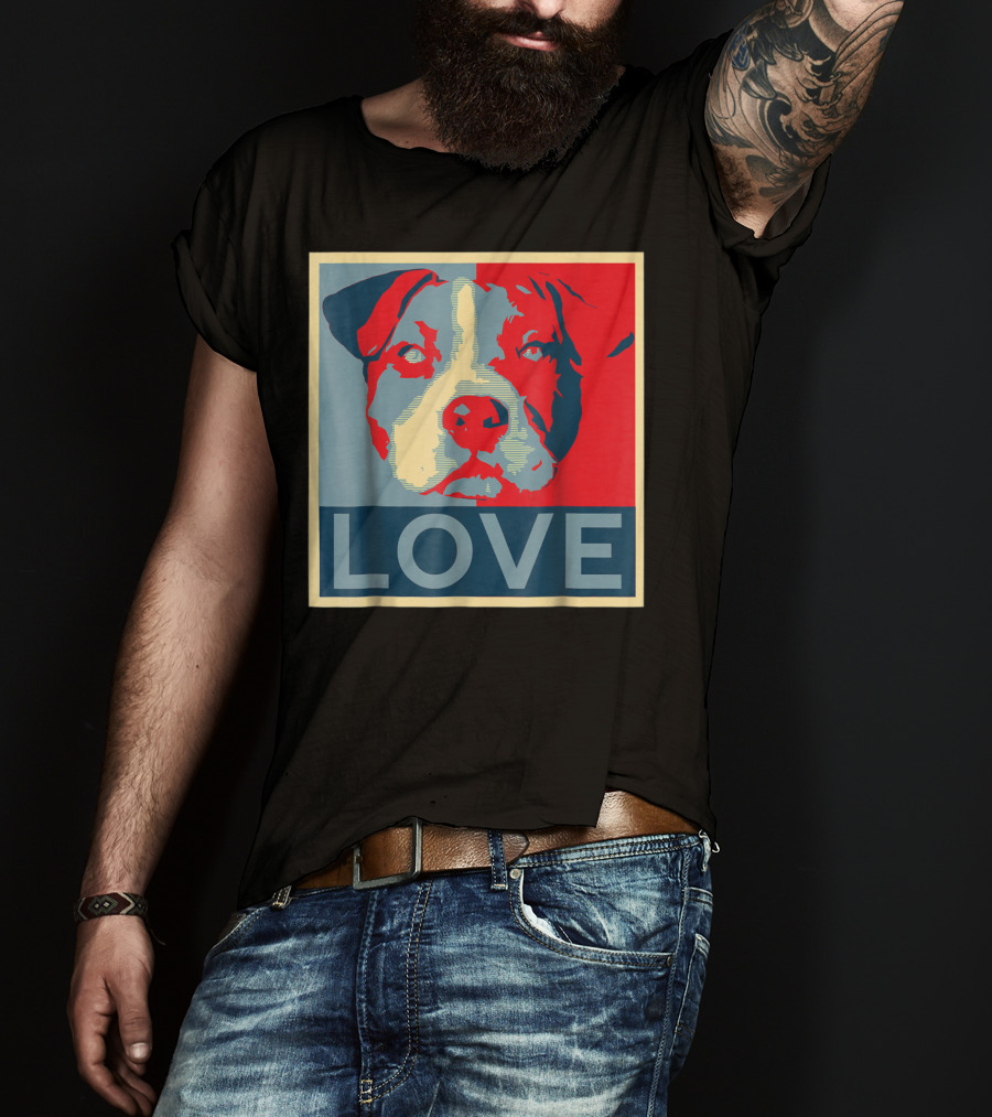 LOVE Pitbull Pit Bull Lovers T-Shirt