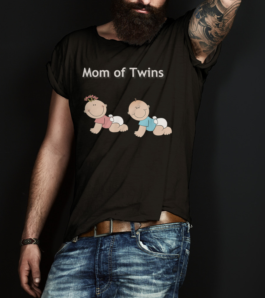 Mom Of Twins One Girl One Boy T-Shirt