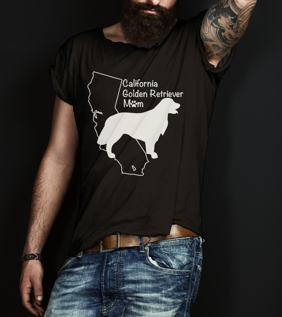 California Golden Retriever Mom T-Shirt