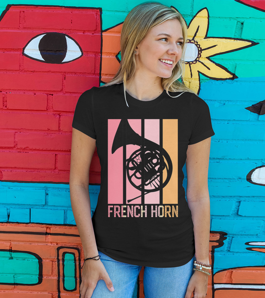 Band Mom Marching French Horn School75 T-Shirt