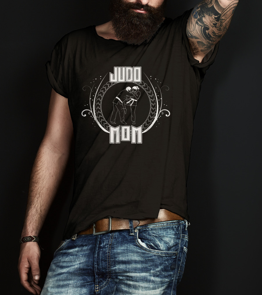 Judo Mom Black Belt Throwing Fight Sport Artistry T-Shirt