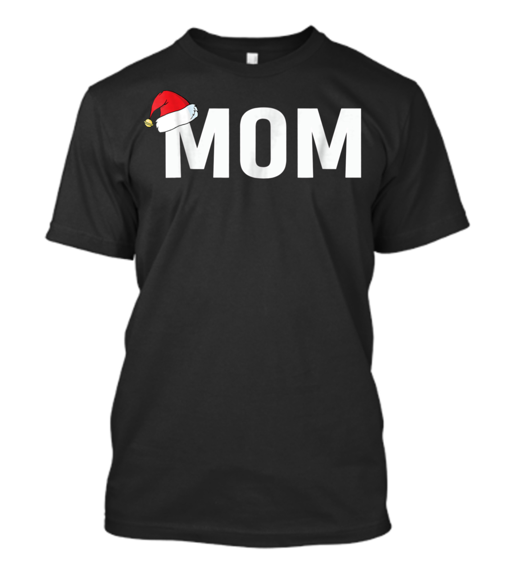 Mom Santa Hat Christmas Family T-Shirt