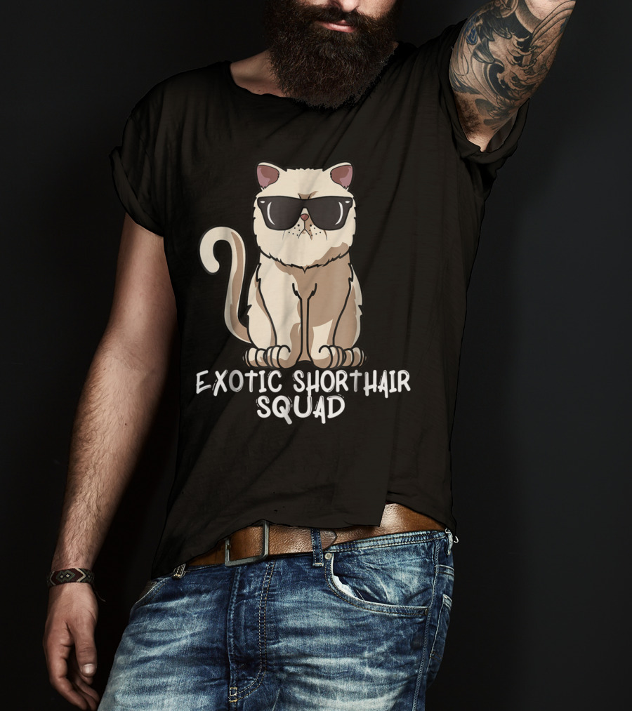 Exotic Shorthair Squad Cat Mom 90s T-Shirt