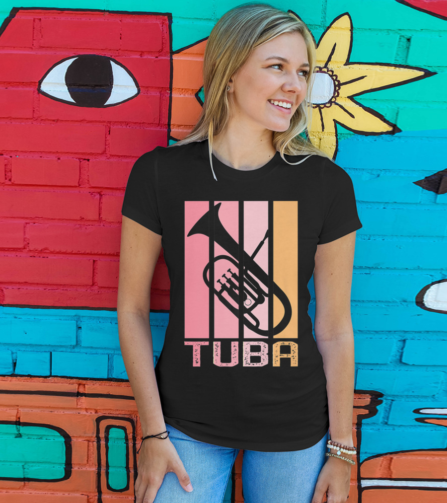 Band Mom Tuba Marching Band School Tuba T-Shirt