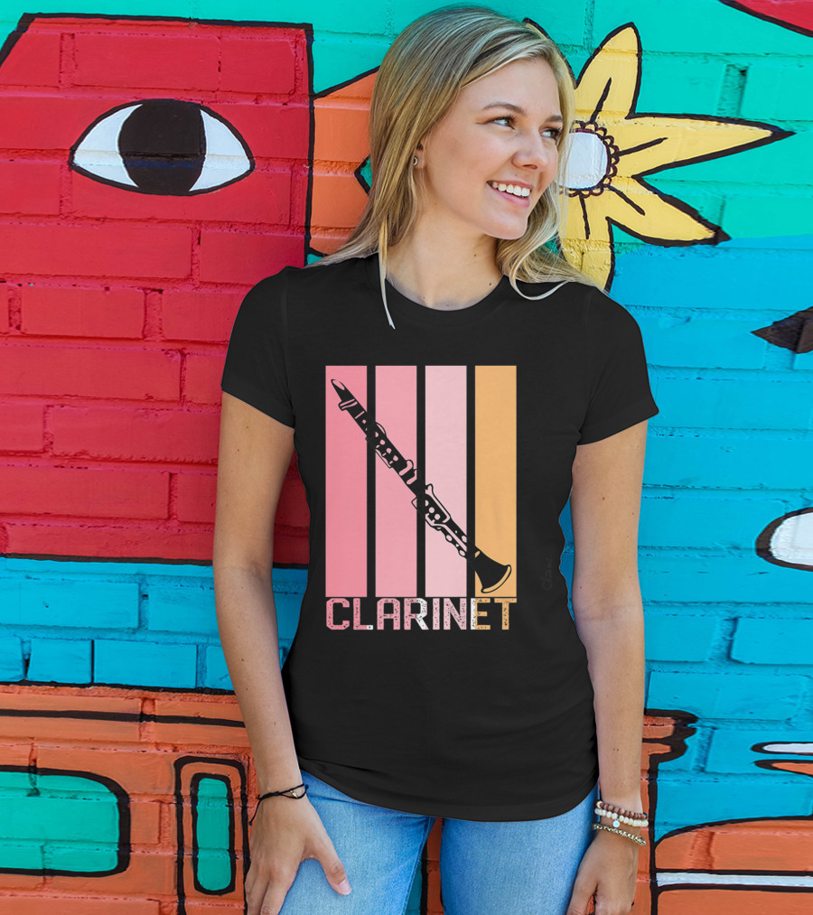 Band Mom Clarinet Marching Band School Clarinet T-Shirt