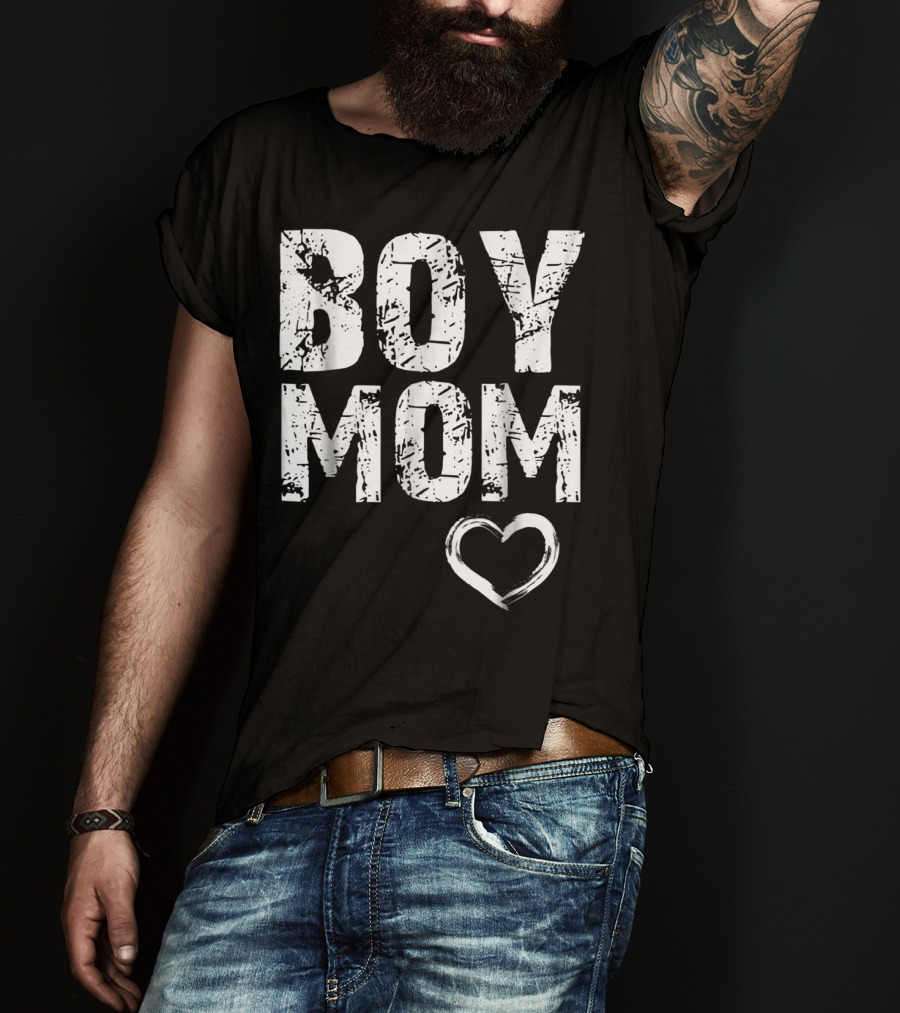 Boy Mom Heart Iconic T-Shirt