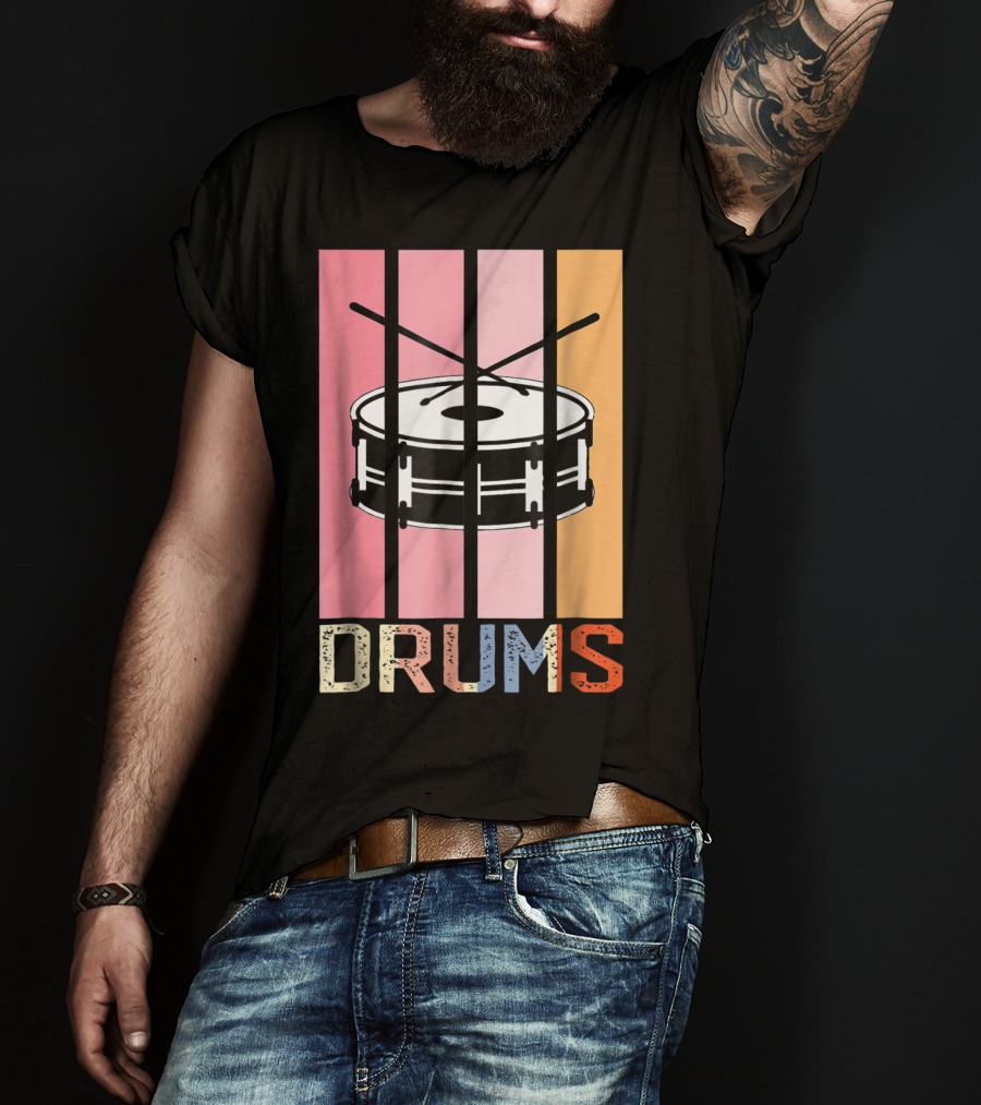 Drum Mom Marching Band High School Drums Drums95 T-Shirt