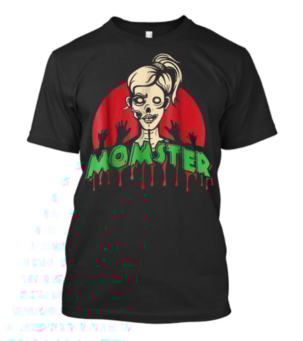 Momster Zombie Funny Parents Halloween Costume T-Shirt