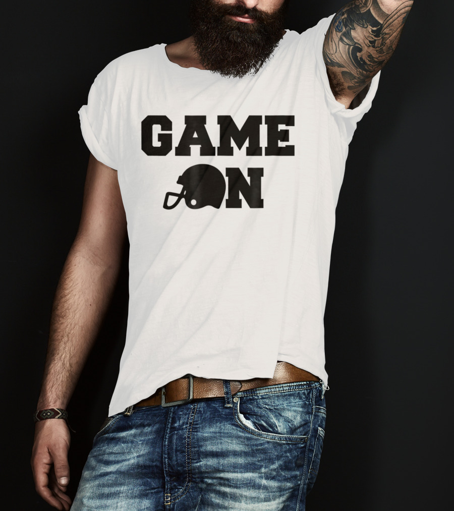 Game On Football Helmet Cute Football T-Shirt